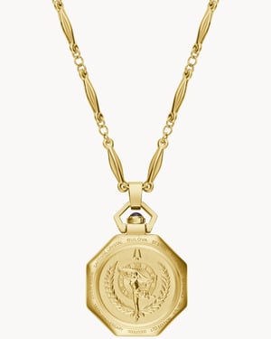 Bulova Rubaiyat Pendant Necklace Dames Horloge Goudkleurig 97L182