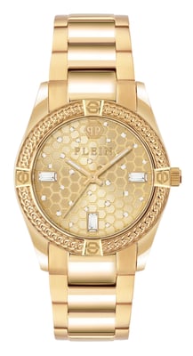 Philipp Plein Plein Icon Chain Dames Horloge Goudkleurig PW1FA0425