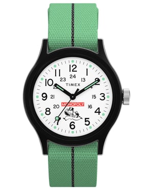 Timex X Monopoly Heren Horloge Groen TW2Y47100