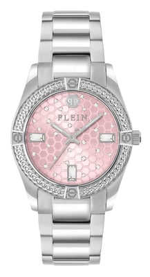 Philipp Plein Plein Icon Chain Dames Horloge Zilverkleurig PW1FA0125