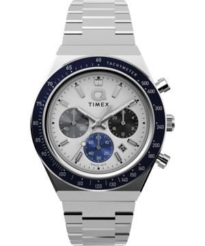 Timex Q Sport Heren Horloge Zilverkleurig TW2Y36200