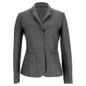 Prada Enkelknops Blazer in Grijs Virgin Wol