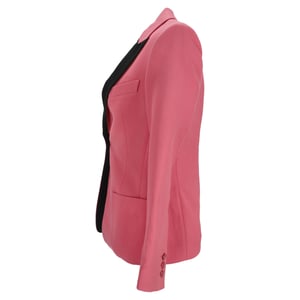 Emilio Pucci Single-Breasted Blazer with Pockets in Pink Wool
