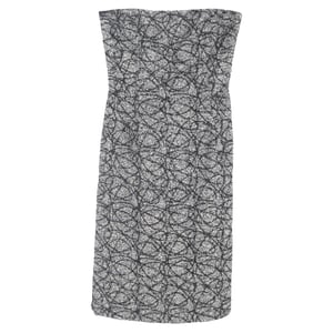 Max Mara Tweed Mini-jurk in Grijs Virgin Wol