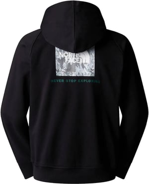 The North Face Men’s Raglan Box Tailgrid Infill Hoodie Black
