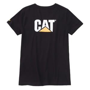Caterpillar Heren T-shirt met handelsmerk (Zwart)