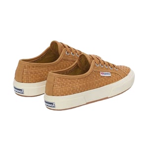 Superga Womens/Ladies 2750 Woven Leather Trainers (Beige/Off White)