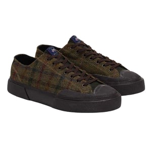Superga Unisex Adult 2432 Works Patchwork Wool Trainers (Green/Dark Brown)