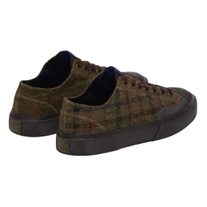 Superga Unisex Adult 2432 Works Patchwork Wool Trainers (Green/Dark Brown)