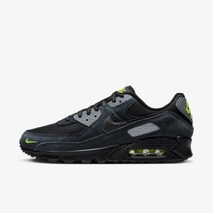 Nike Air Max 90 Mens Trainers Black Volt/Cool Grey