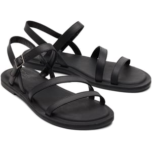 TOMS Kira Leather Men's Black Clogs