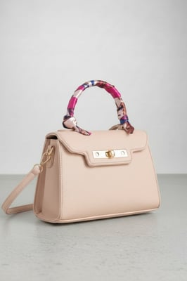 Small Crossbody Bag with Scarf Handle