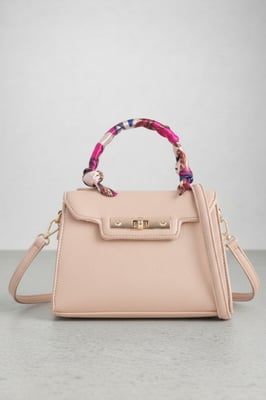 Small Crossbody Bag with Scarf Handle