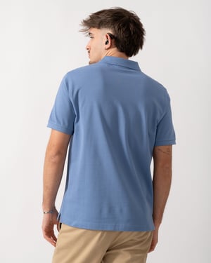 Regular-Fit Polo in Light Blue