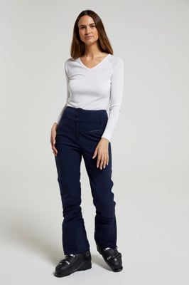 'Avalanche' Women's Ski Pants High Waist Warm Insulated Snow Proof Winter Trouser Navy