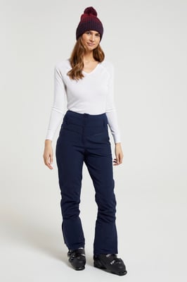 'Avalanche' Women's Ski Pants High Waist Warm Insulated Snow Proof Winter Trouser Navy