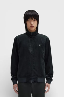 Fred Perry Brentham Corduroy Jas Nachtgroen