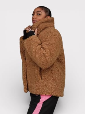 UGG Gertrude Short Teddy Coat Chestnut Small