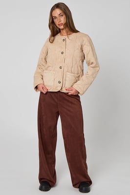 Washed Quited Coat