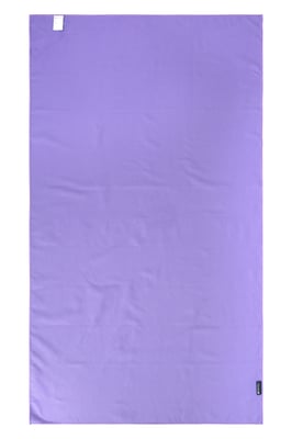 Giant Ribbed Microfibre Travel Towel Highly Absorbent Soft Compact Lightweight Purple