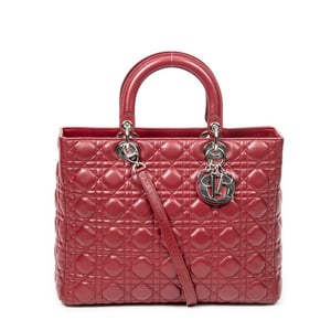 Large Lady Dior Zip  Shoulder Bag
