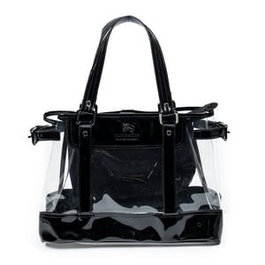 Blue Label Transparent Tote Shoulder Bag