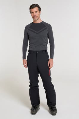 'Nebula' Extreme Men's Ski Pants Waterproof Adjustable Waist Snowboard Trouser Black