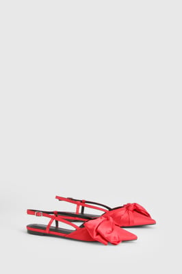 Premium Bow Detail Pointed Flats