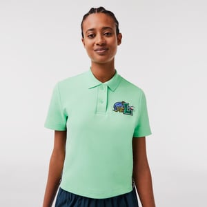Women's Lacoste Regular-Fit Polo Shirt in Green