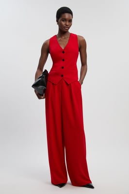 Soft Tailored Wide Leg Trouser