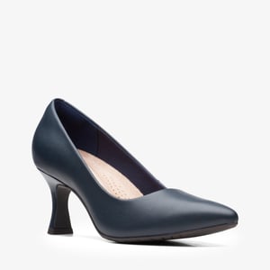 Kataleyna Gem Navy Leather Shoes