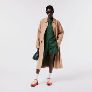 Women's Lacoste Fluid Lyocell Shorts in Green