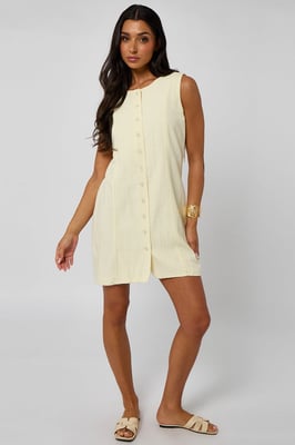 Button Down Mini Dress