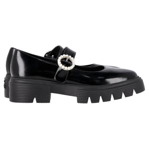 Stuart Weitzman Nolita Platform Mary Janes in Black Patent Leather