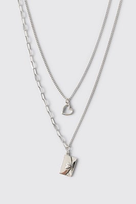 Heart Charm Layered Necklace