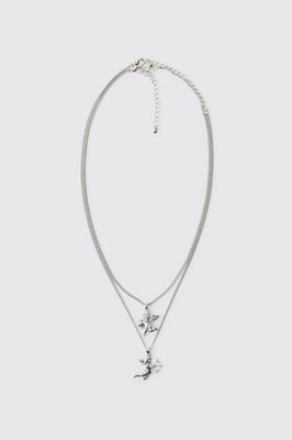 Two Pack Cupid Charm Necklace