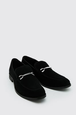 Faux Suede Snaffle Loafer