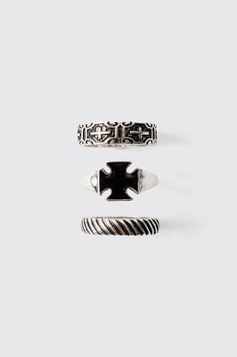3 Pack Silver Ring