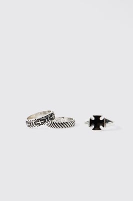 3 Pack Silver Ring