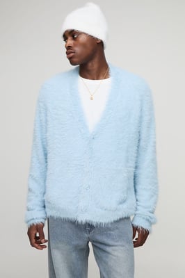 Oversized Extreme Fluffy Knitted Cardigan