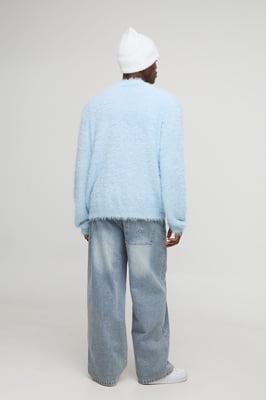 Oversized Extreme Fluffy Knitted Cardigan