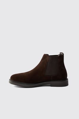 Real Suede Leather Chelsea Boot