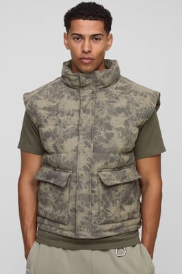 Oversized Boxy Washed Cord Gilet
