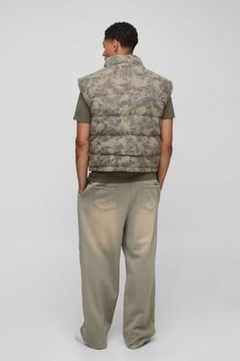 Oversized Boxy Washed Cord Gilet