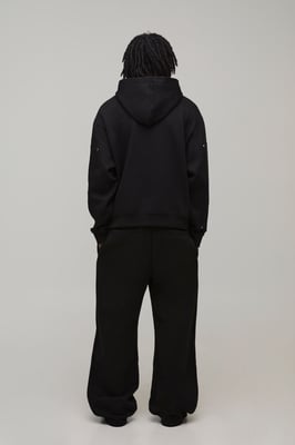 Oversized Boxy BM Panelled Hoodie