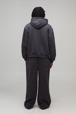 Oversized Boxy Rhinestone B Star Hoodie