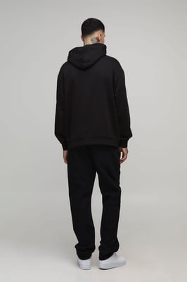 Tall Oversized Nirvana License Print Hoodie