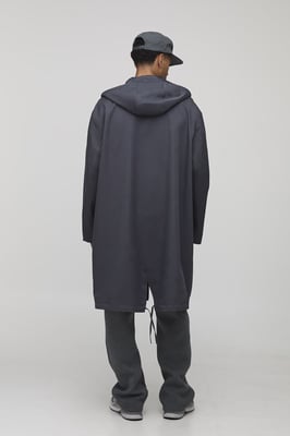Regular Fit Long Length Hooded Parka Jacket