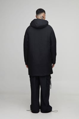 Tall Regular Fit Longline Hooded Zip Up Padded Parka