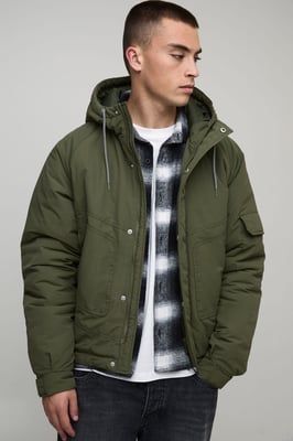 Regular Fit Mid Weight Parka Jacket